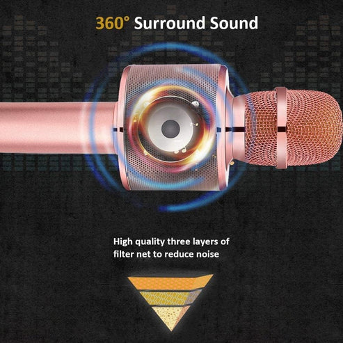 Wireless Bluetooth Karaoke Microphone