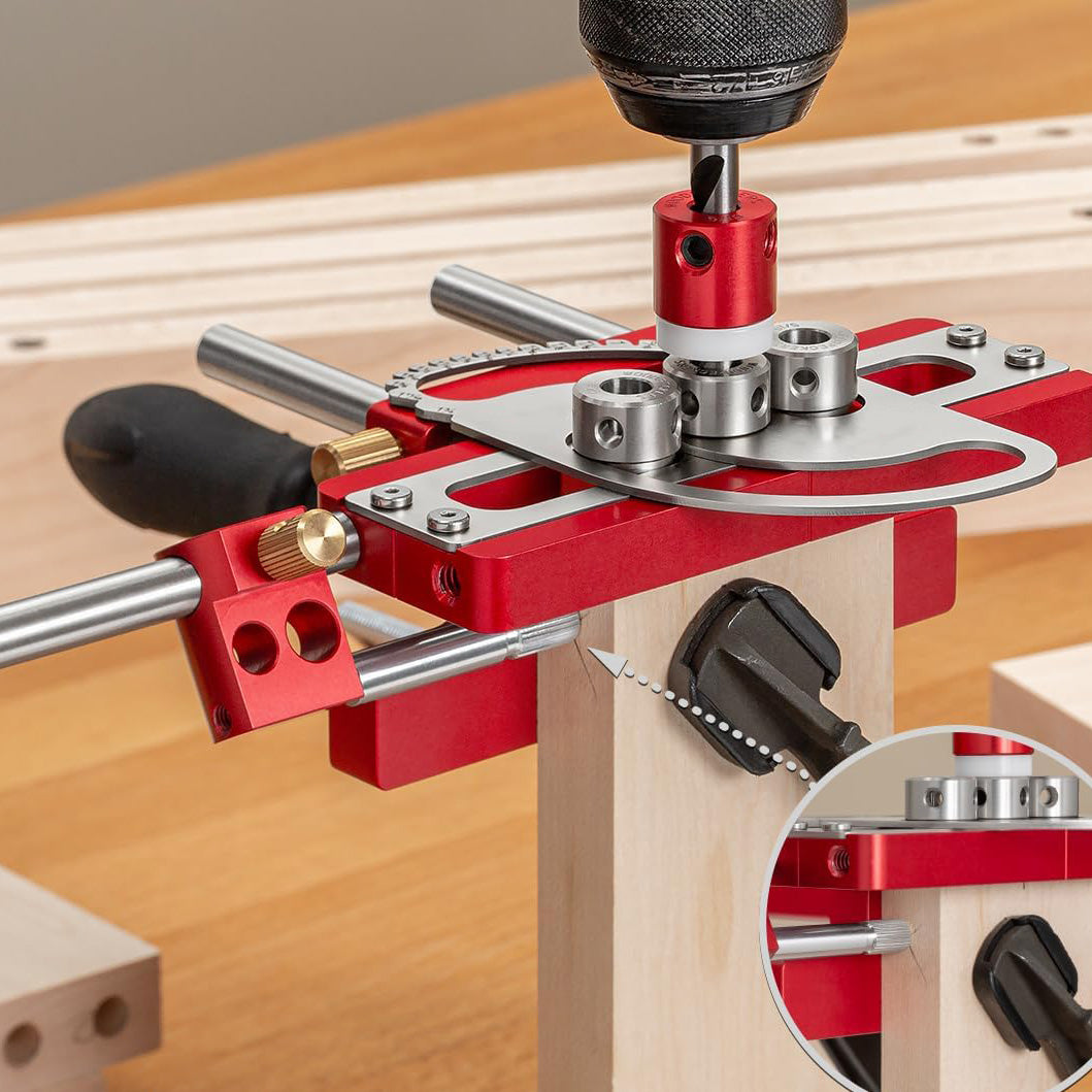 Adjustable Dowel Jig System for Wood Joinery