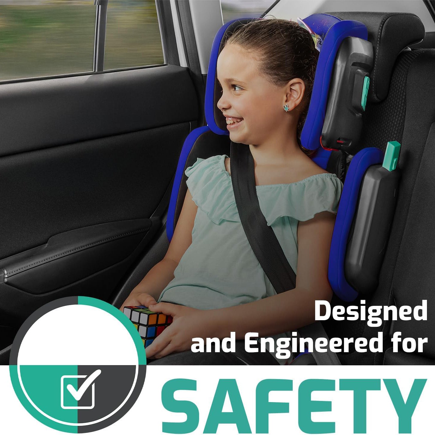 Adjustable High-Back Booster Car Seat for Children