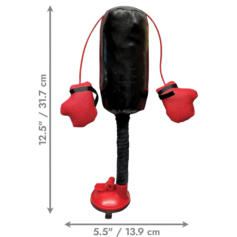 Mini Cat Punching Bag – Premium Catnip Filled, Suction Cup Base, Interactive Toy for Indoor Cats