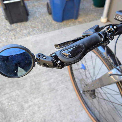Ergonomic Bike Grips – Dual Lock, Soft Gel, Leather Texture, for Mountain & Commuter Bikes