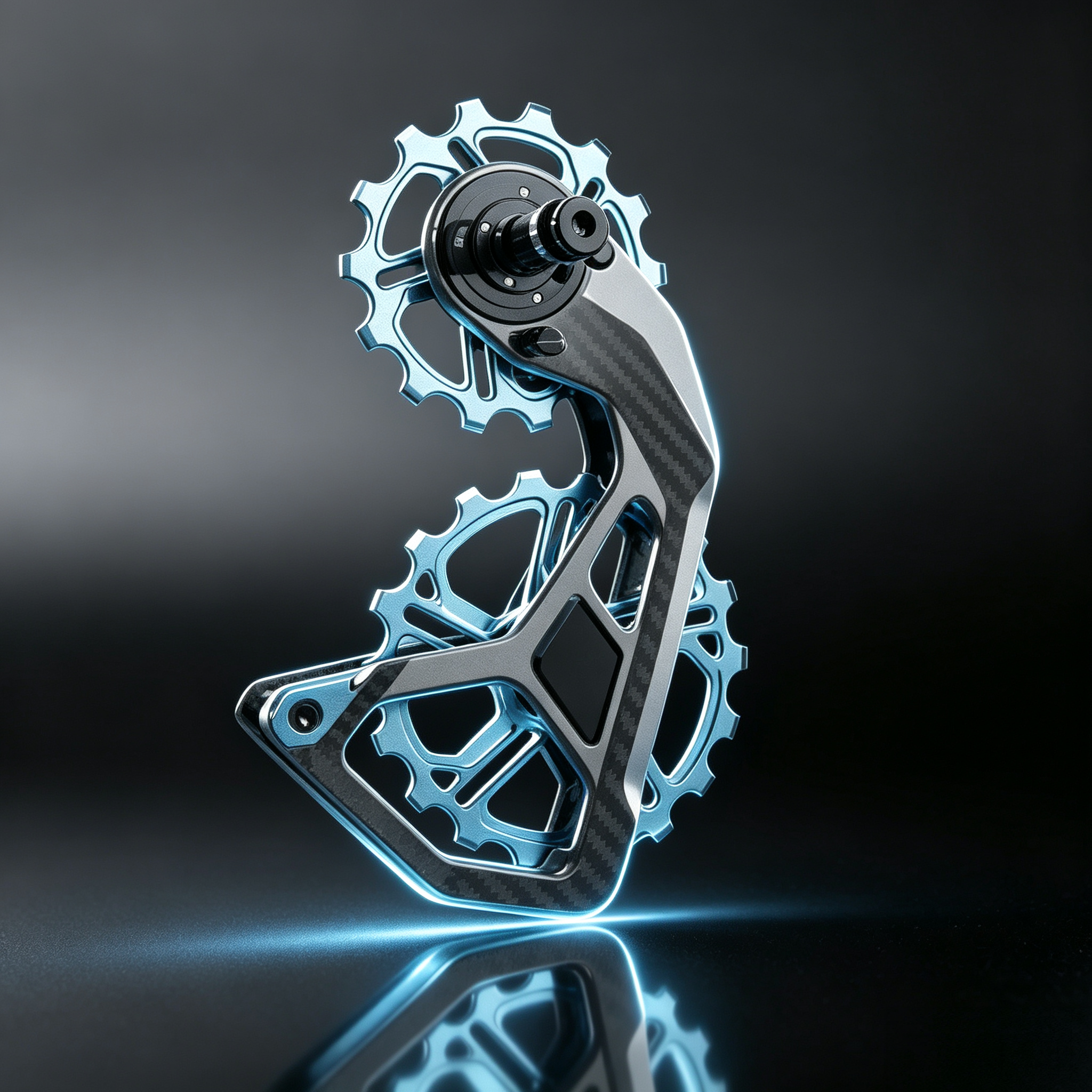 Carbon Oversized Pulley System – 14T/18T, Full Carbon Cage, Coated Bearings