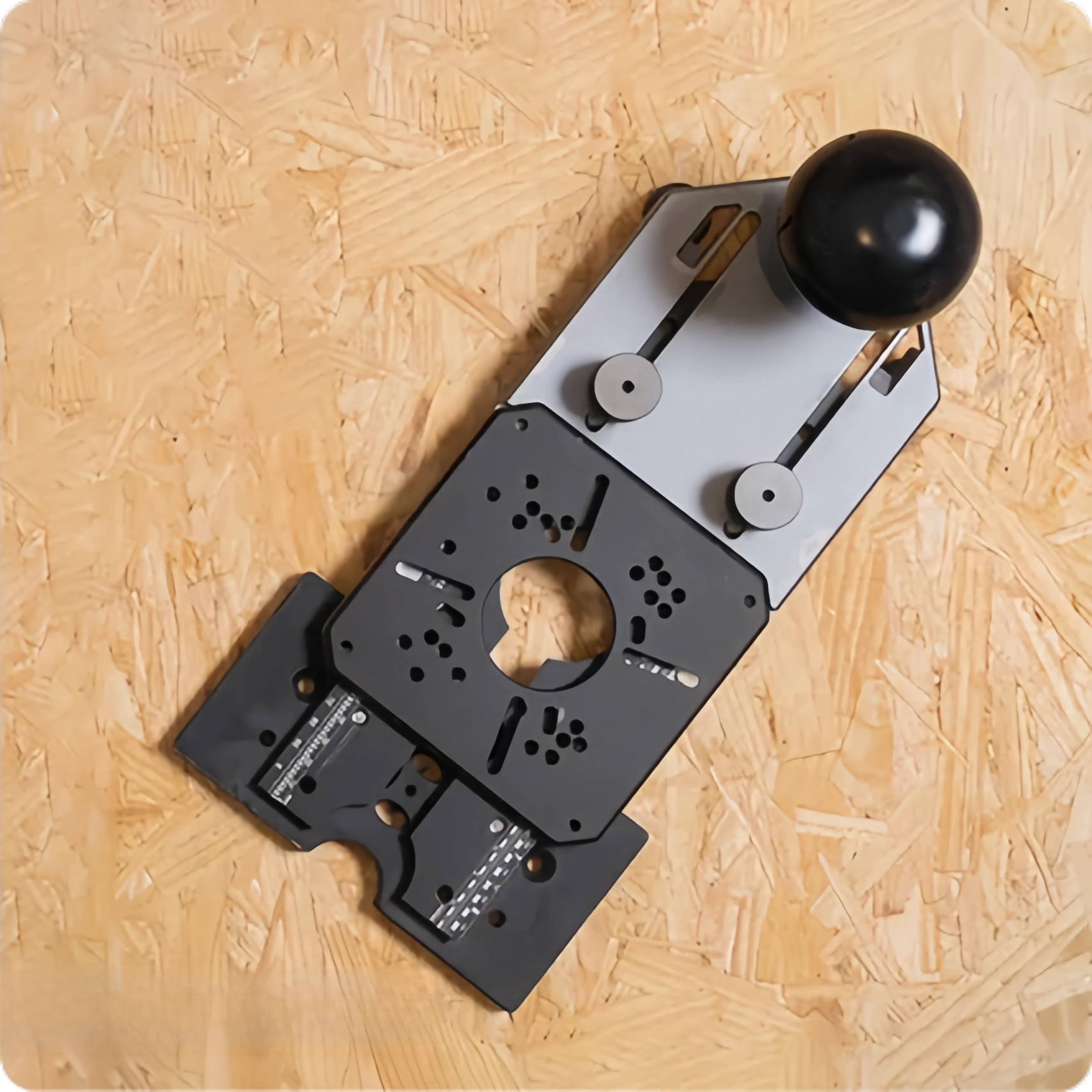 10-in-1 Trim Router Jig – Circle Cutting, Edge Guide, Mortise, Router Table & More, Fits Compact/Palm Routers