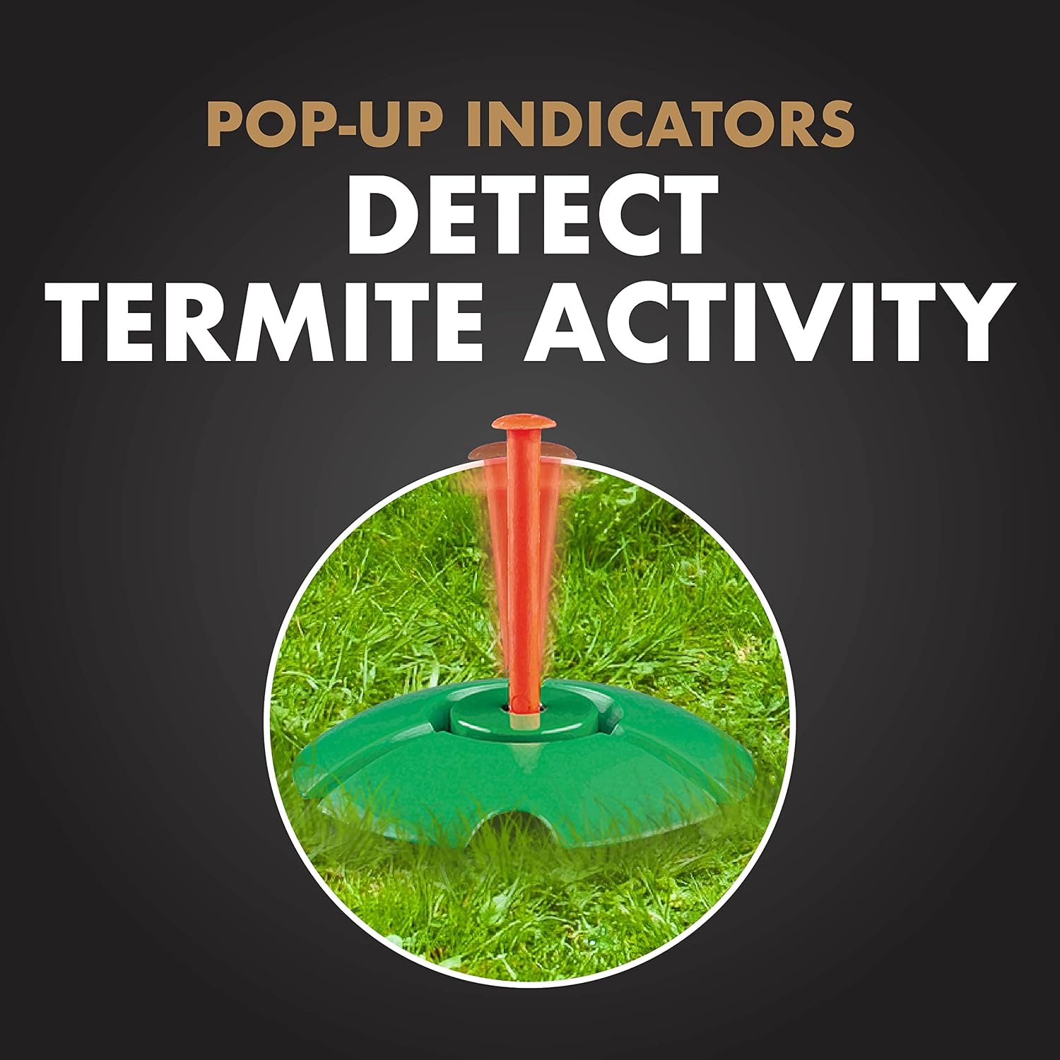 Termite Detection & Killing Stakes – 15-Pack, Pop-Up Alerts, Easy DIY Install