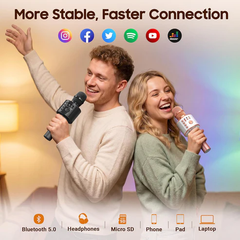 Wireless Bluetooth Karaoke Microphone