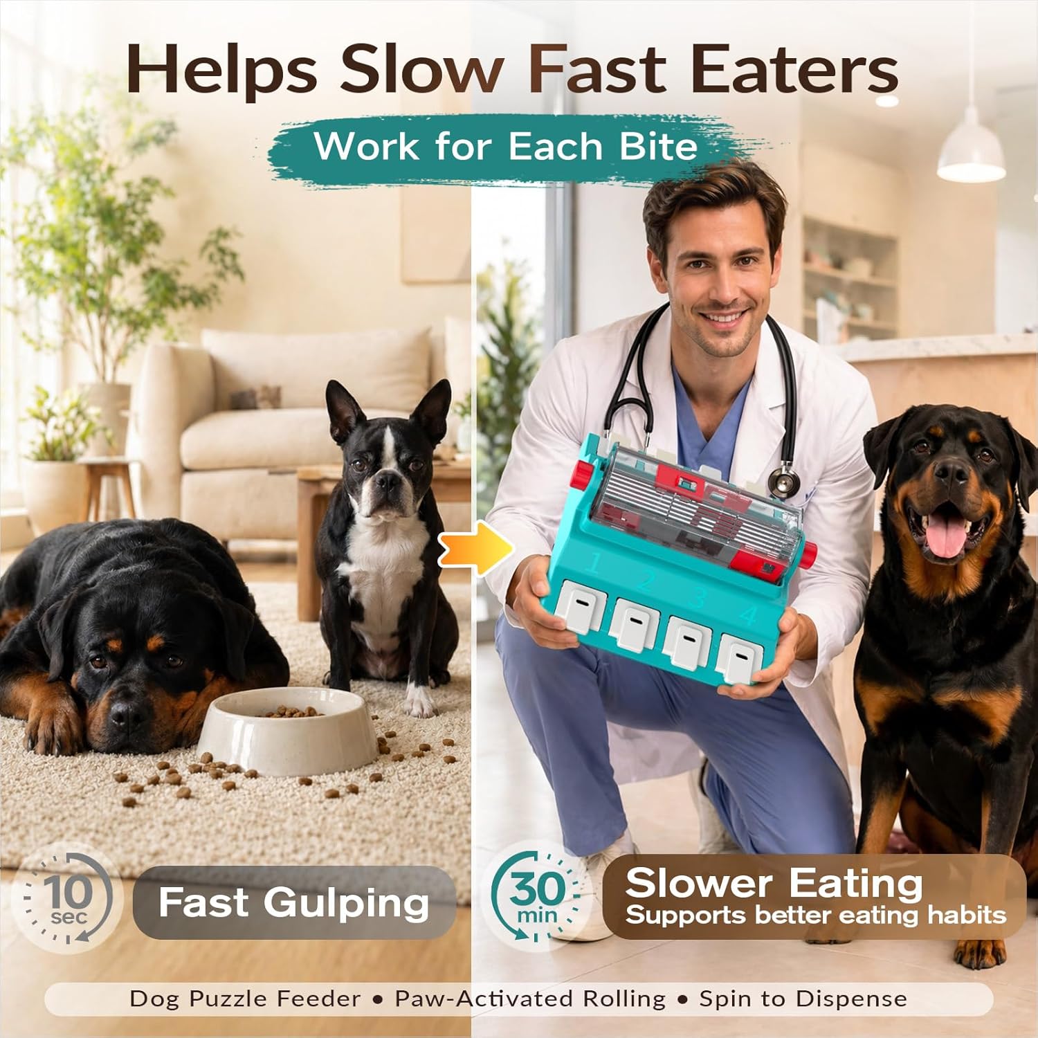 Dog Puzzle Toy & Slow Feeder