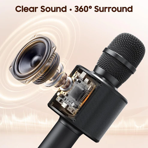Wireless Bluetooth Karaoke Microphone
