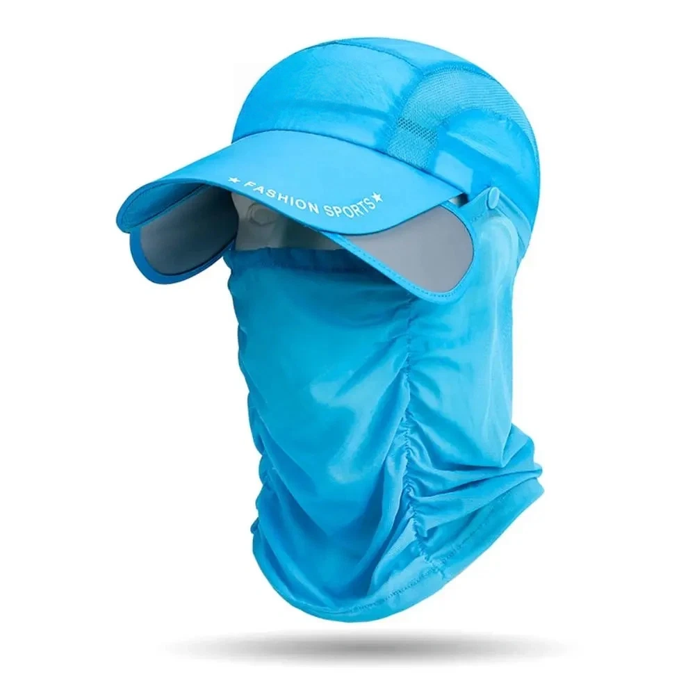 Retractable Brim Sun Hat – UPF 50+ UV Protection, Neck Flap, Breathable, for Fishing, Hiking & Outdoor Work