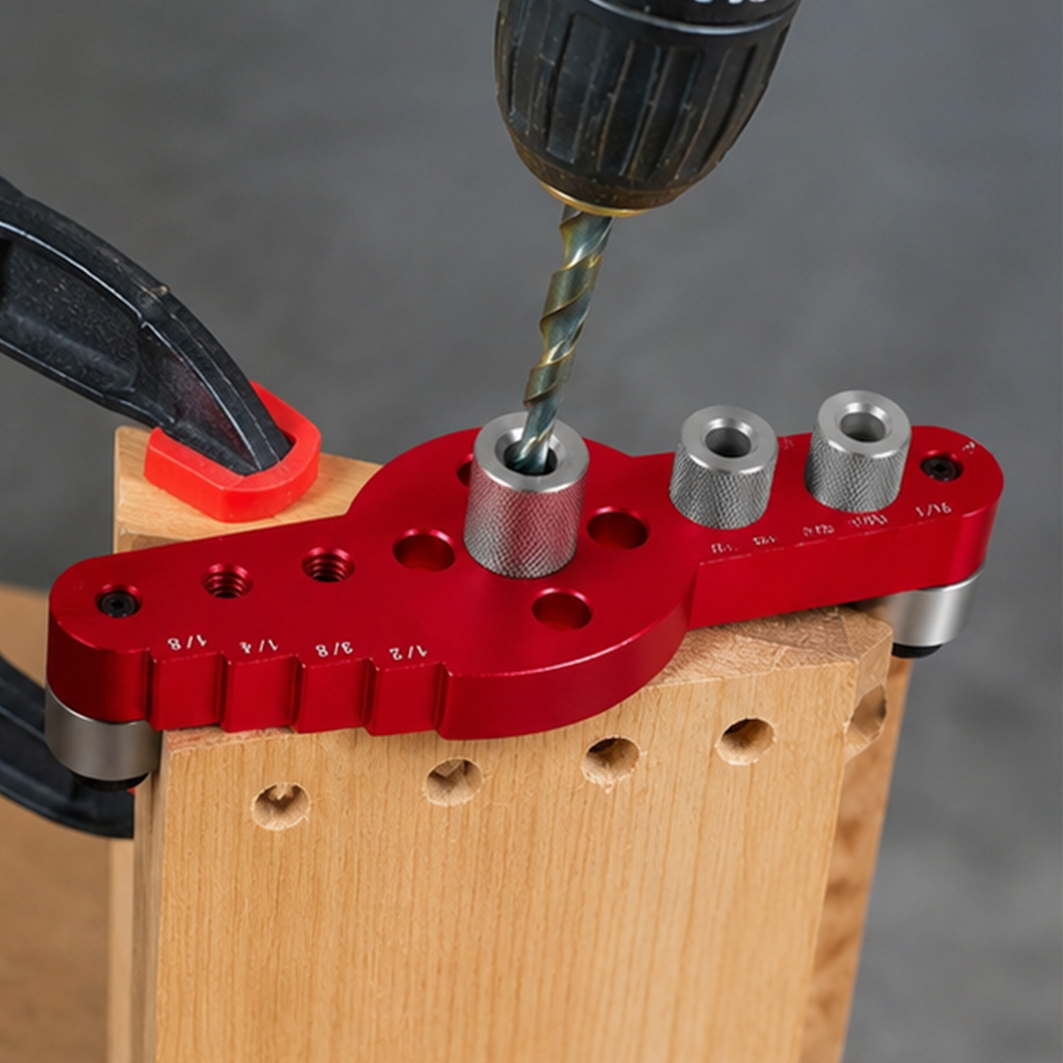 Vertical angled hole positioner