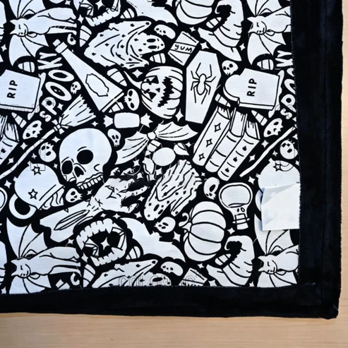 Coloring Blanket – 50″×60″, Soft Cotton Canvas, Velvet‑Print Surface, Machine Washable