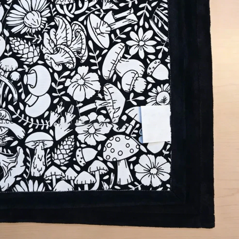 Coloring Blanket – 50″×60″, Soft Cotton Canvas, Velvet‑Print Surface, Machine Washable