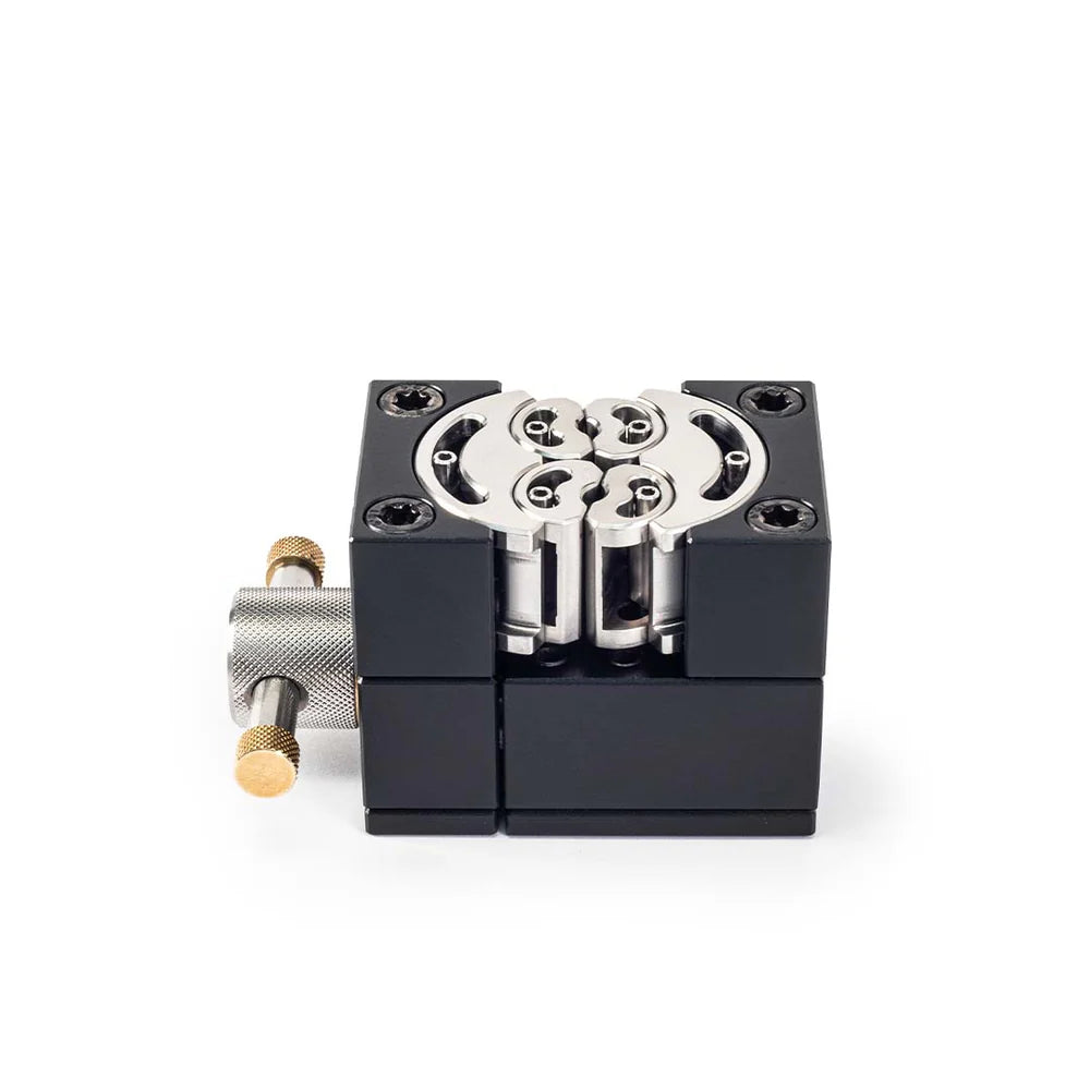 Precision fractal vise, compact desktop vise
