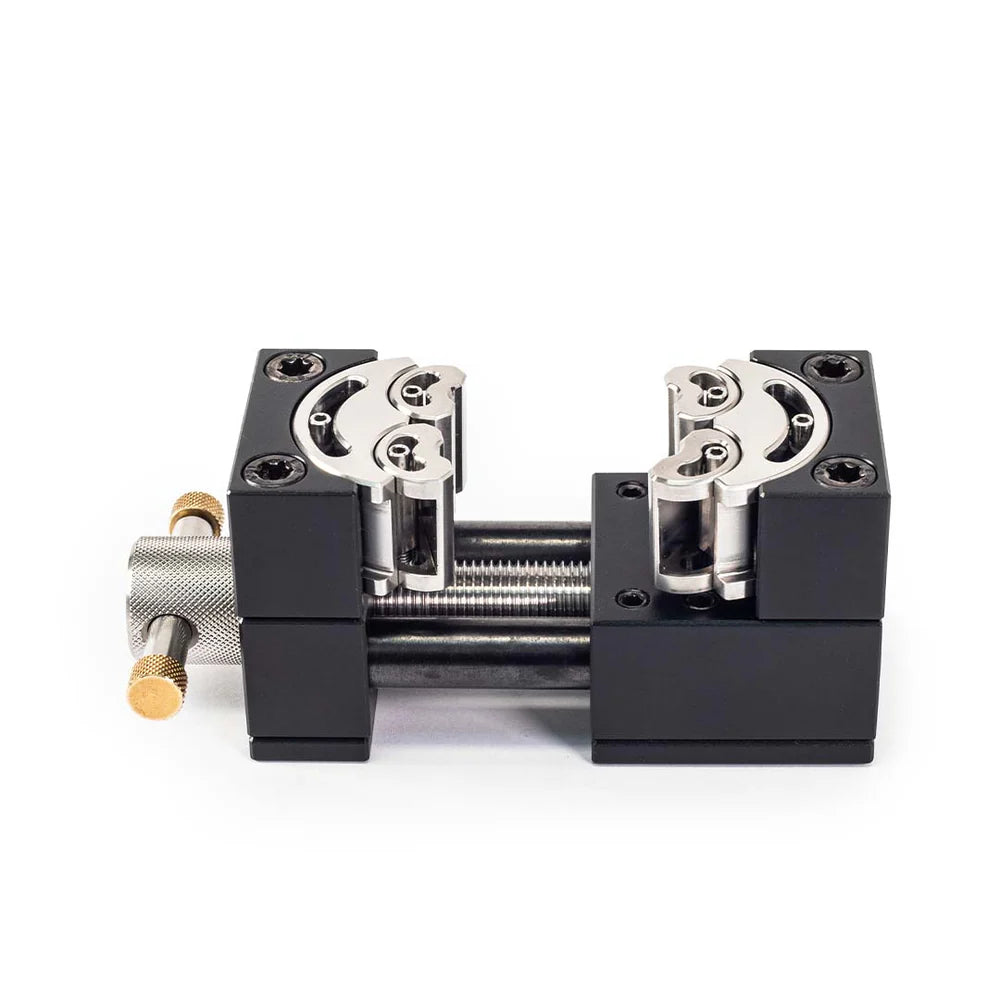 Precision fractal vise, compact desktop vise