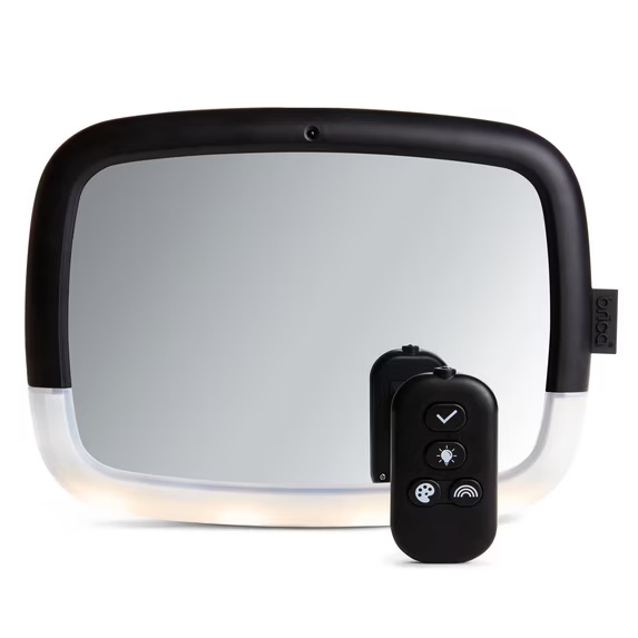 SEE BABY CLEARLY, DAY OR NIGHT – 4 Gentle LED Modes & Wide-Angle View from the Driver‘s Sea
