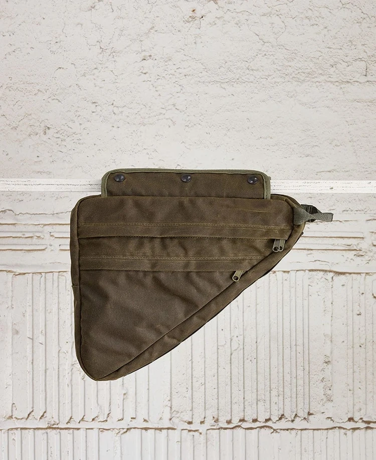 Convertible Frame & Sling Bag – 2‑in‑1 Bike Frame Bag with Detachable Shoulder Strap, 4L Waxed Canvas