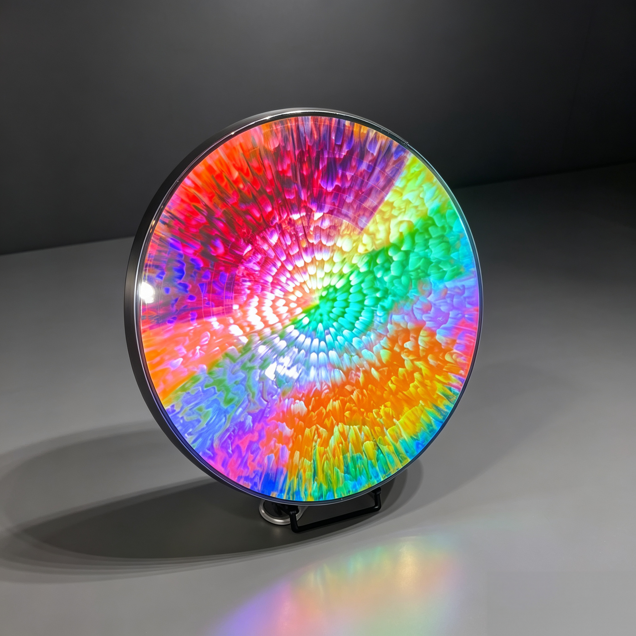 LED Backlit Vinyl Display – 1000+ Colors, Sound-Reactive, Safe for Records, Wall or Desk