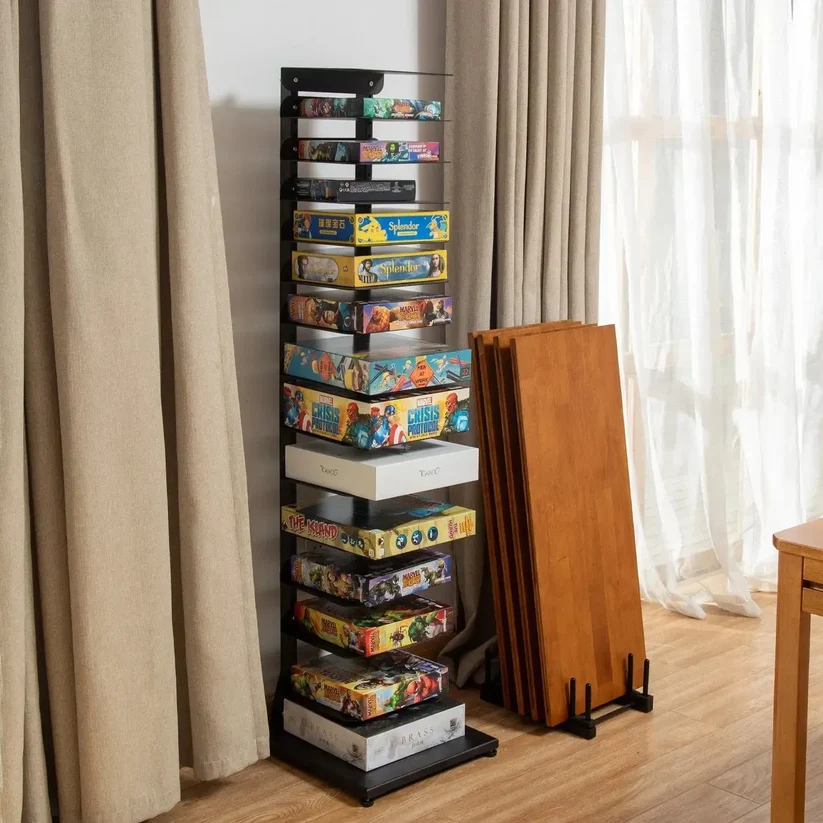 djustable Board Game Storage Tower