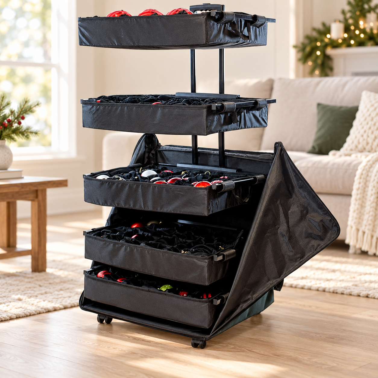 Adjustable Christmas Ornament Storage Organizer