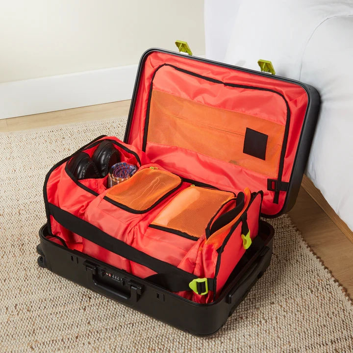 THE CARRY-ON WITH A CLOSET INSIDE – Patented 6‑Shelves, No More Unpacking