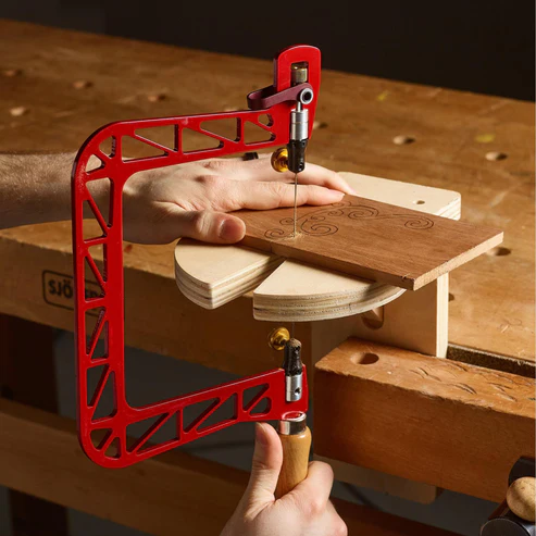 Precision Coping Saw – Quick Tension Release, Lightweight Aluminum Frame, 5" Depth