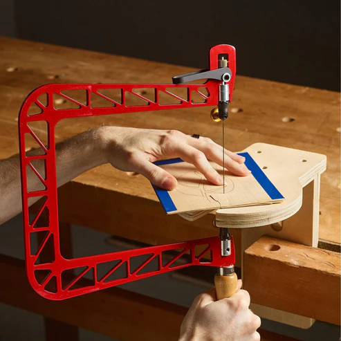 Precision Coping Saw – Quick Tension Release, Lightweight Aluminum Frame, 5" Depth