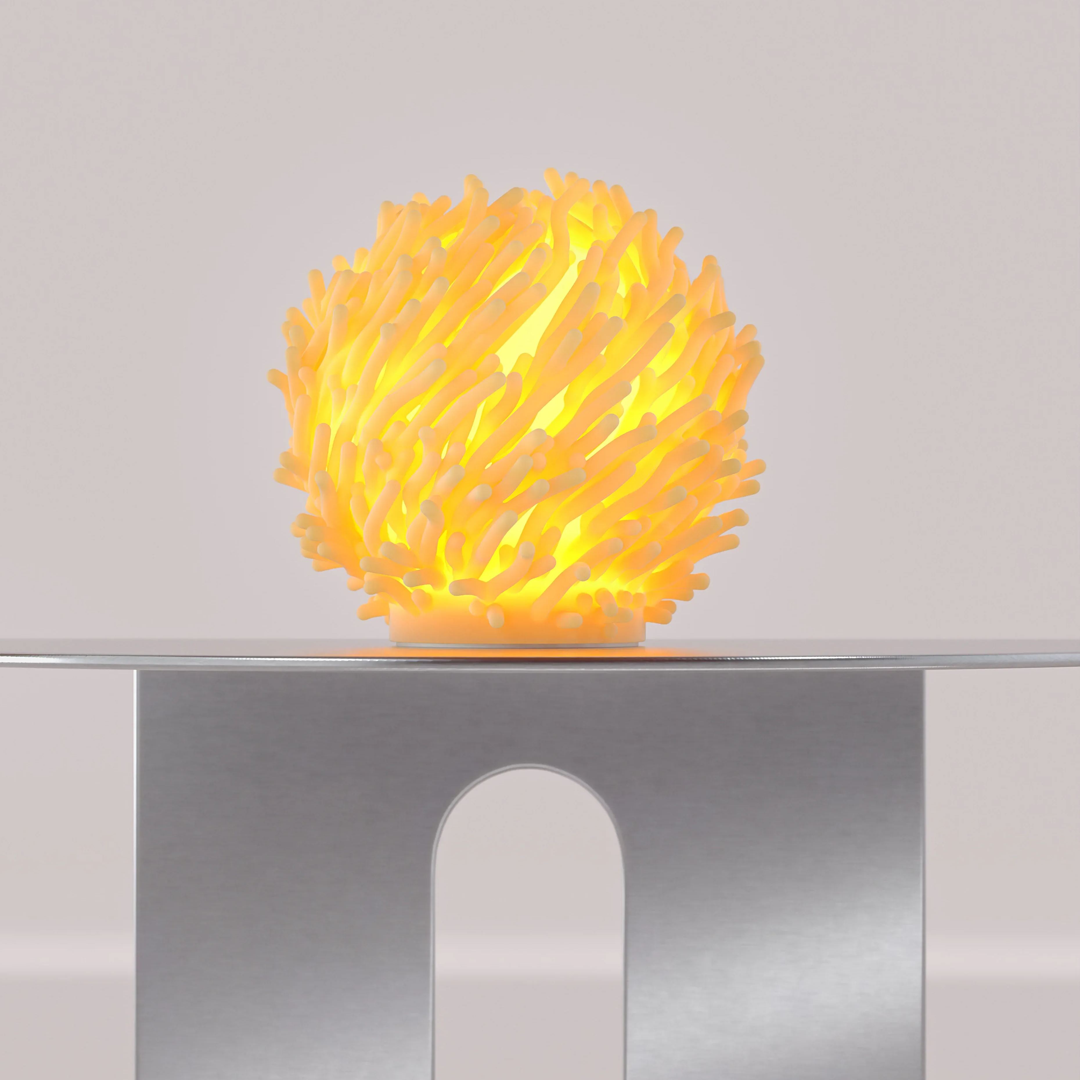 Coral Sculpted Lamp – Organic Form, Plant‑Based Material, Soft Ambient Glow, Made to Order