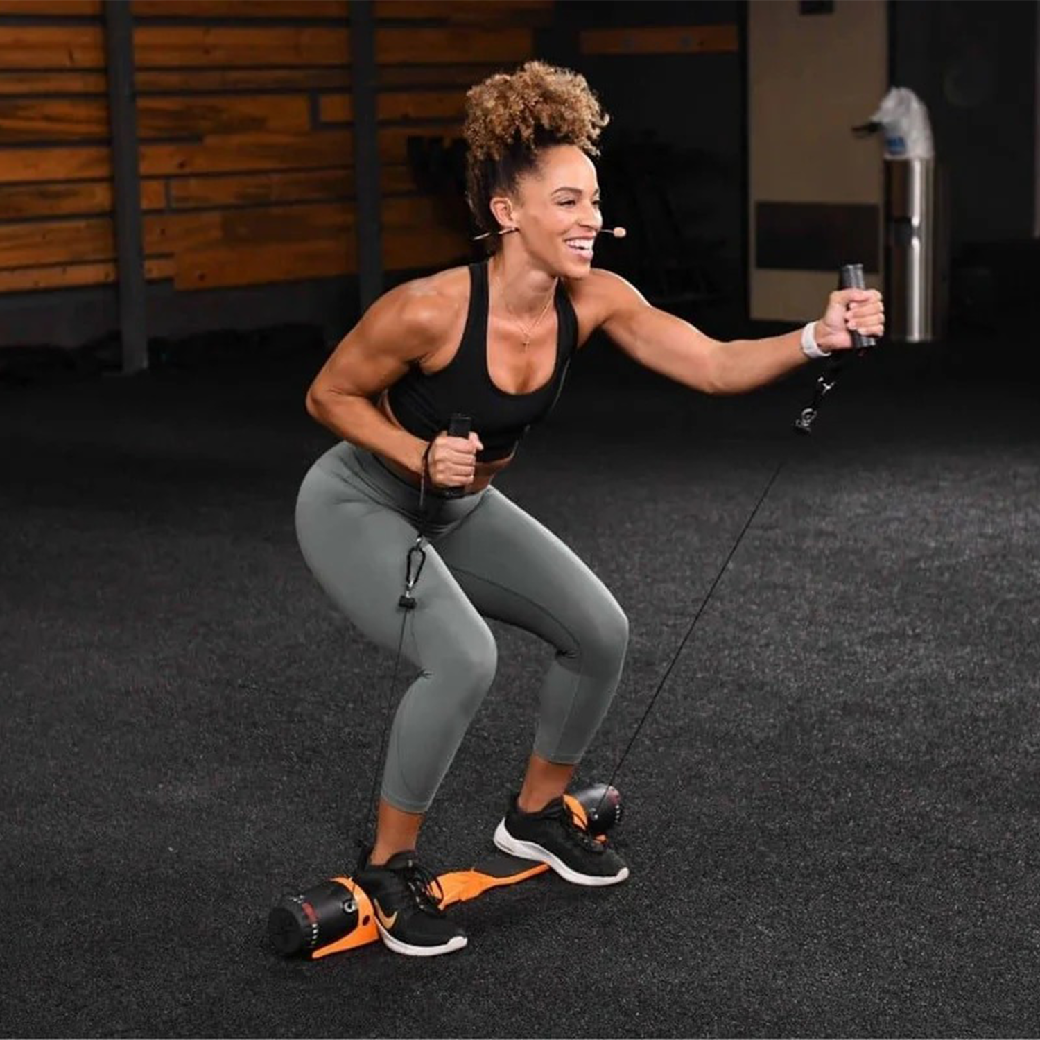 Foldable Cable Resistance Trainer for Full-Body Strength Workouts