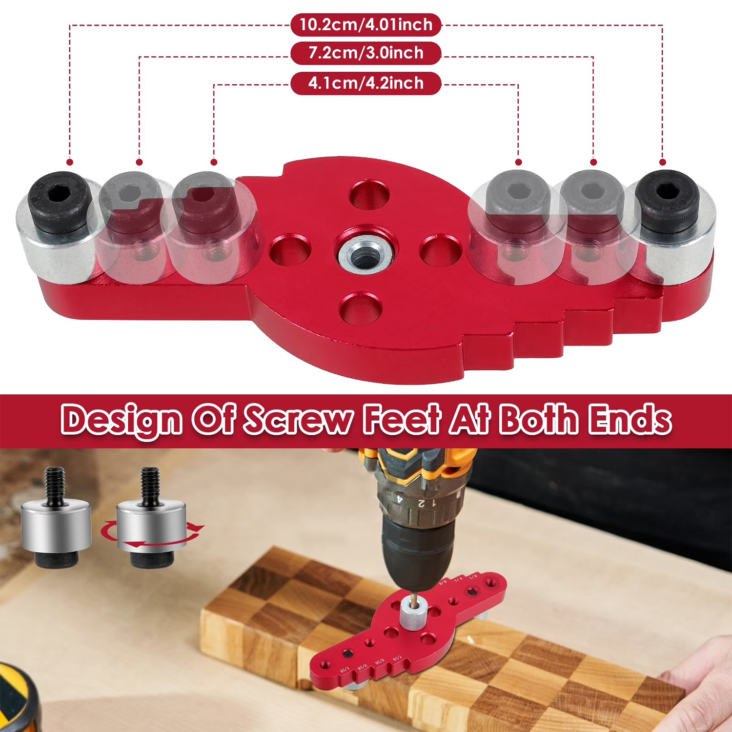 Vertical angled hole positioner