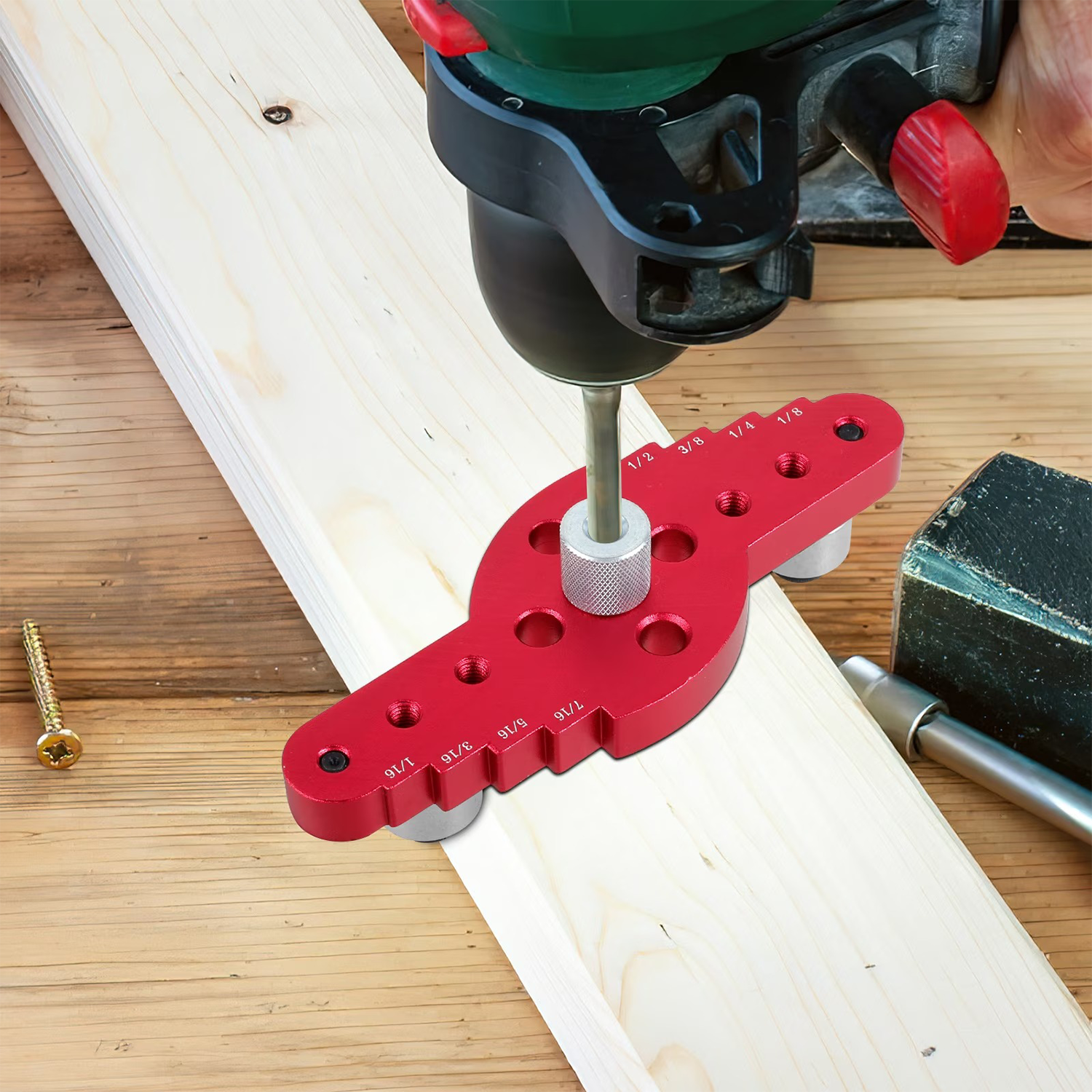 Vertical angled hole positioner