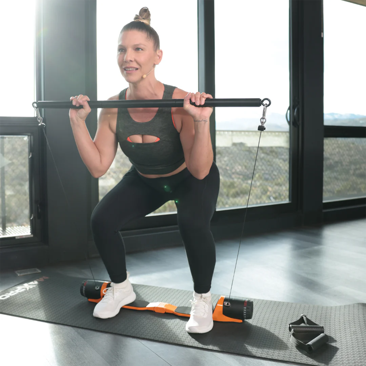 Foldable Cable Resistance Trainer for Full-Body Strength Workouts
