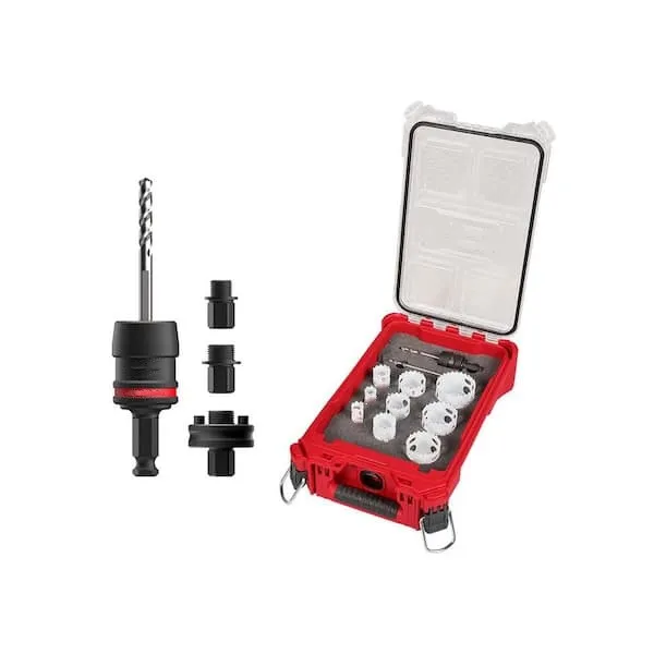 12 HOLE SAWS, 1 ARBOR – Quik‑Lok System That Just Works