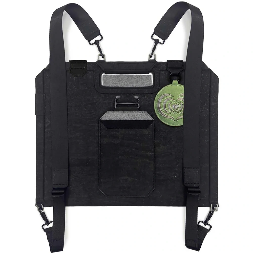  FROM BAG TO OFFICE IN 1 SECOND – Magnetic Closure, 3‑Layer Access, Cork & Wool