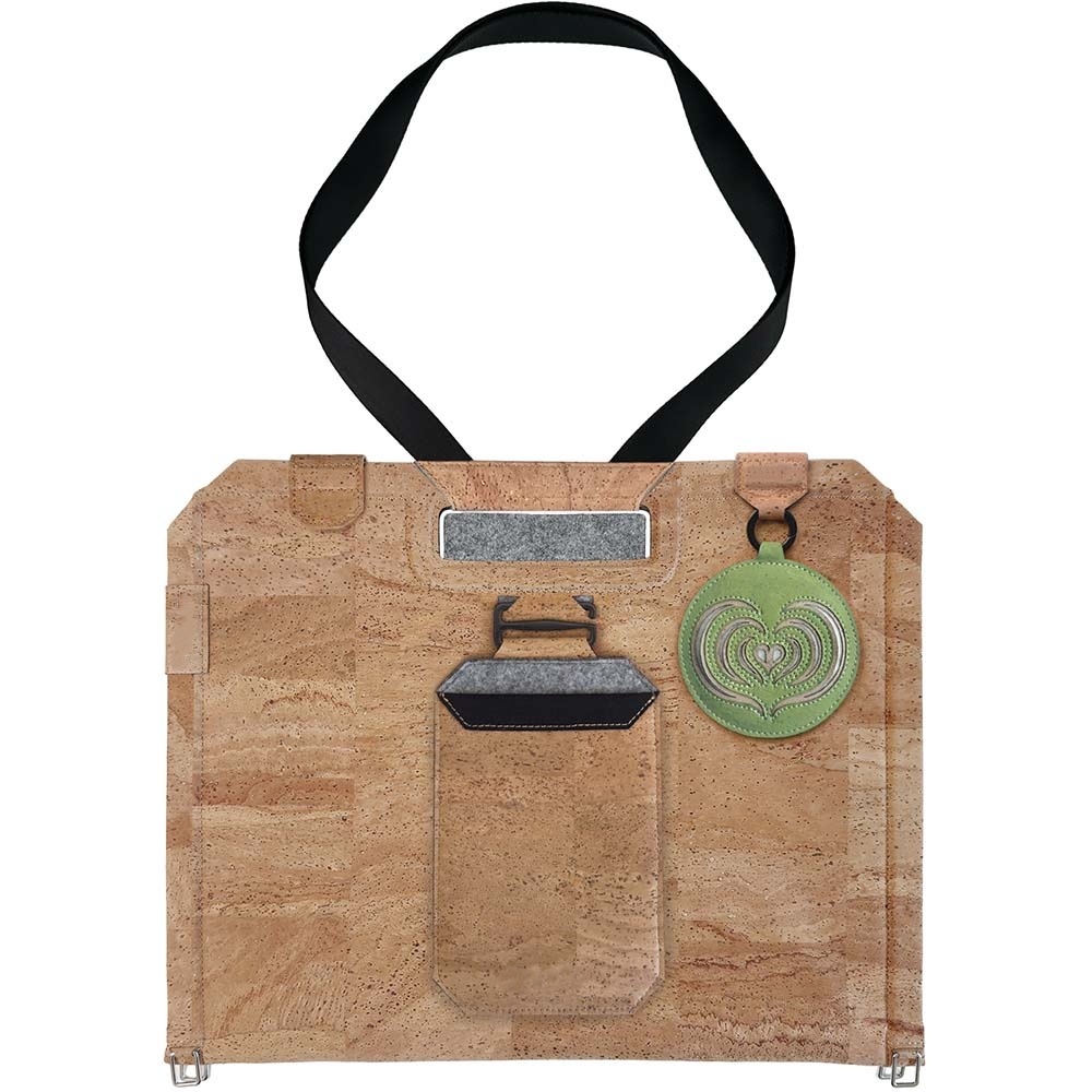  FROM BAG TO OFFICE IN 1 SECOND – Magnetic Closure, 3‑Layer Access, Cork & Wool