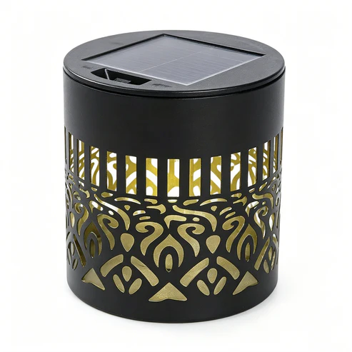 Solar Mandala Fence Light – IP65  Waterproof, Auto On/Off, Decorative Wall Lantern for Garden & Patio