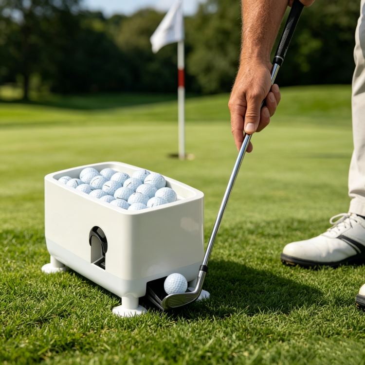 Pedal-Operated Semi-Automatic Golf Ball Dispenser