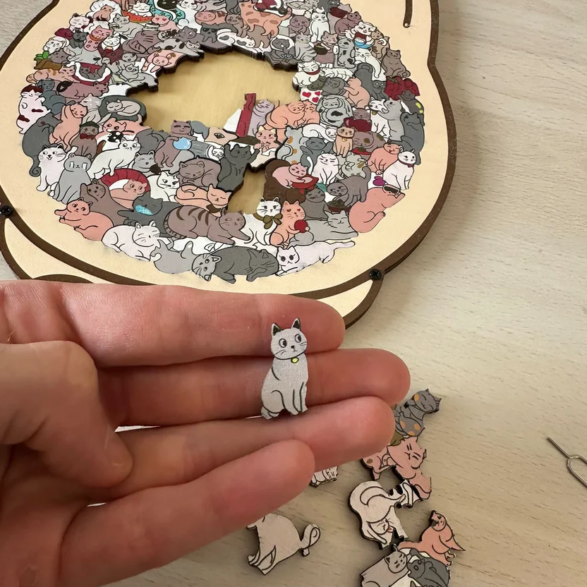 Wooden Pet Themed Jigsaw Puzzle