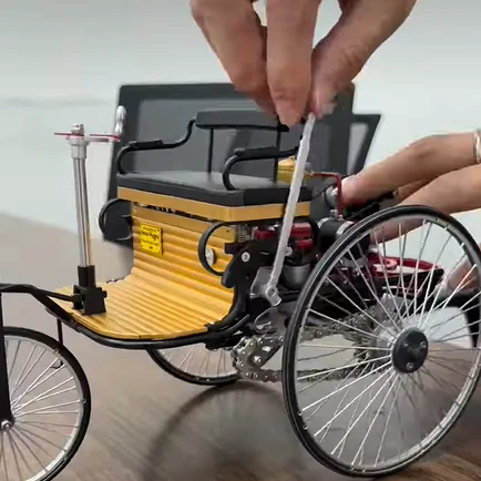DIY Vintage Metal Tricycle Model Kit
