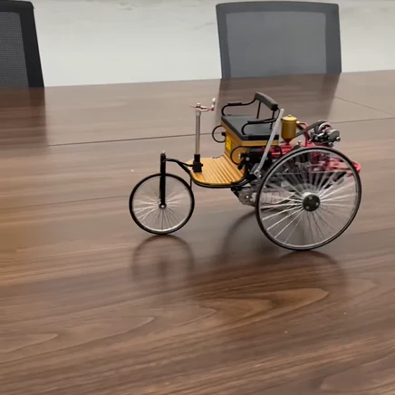 DIY Vintage Metal Tricycle Model Kit