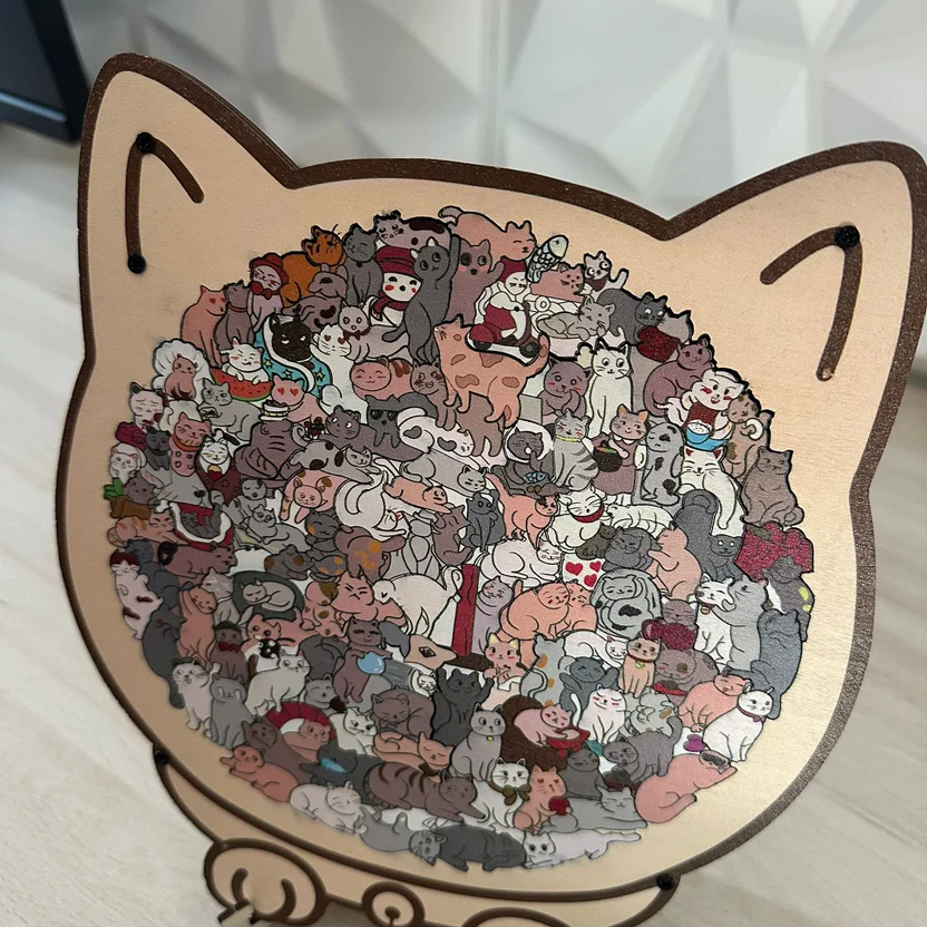 Wooden Pet Themed Jigsaw Puzzle
