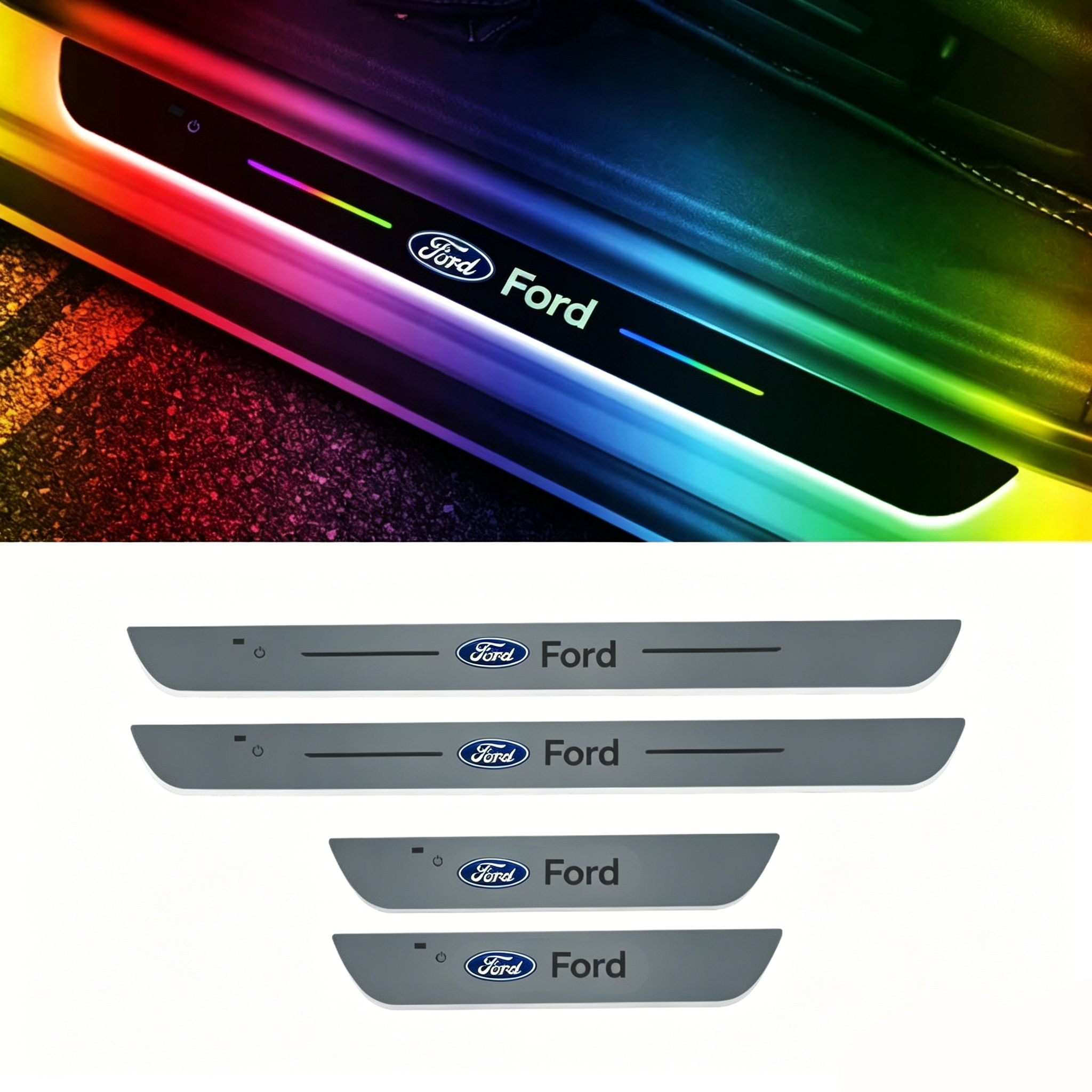 Universal Acrylic Car LED Welcome Door Sill Lights