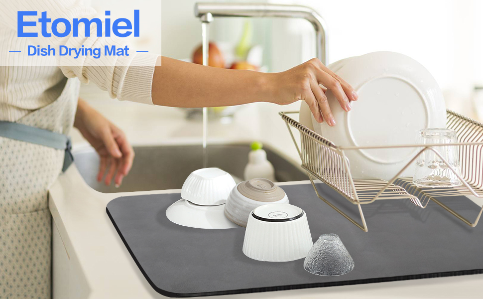 Etomiel dish drying mat