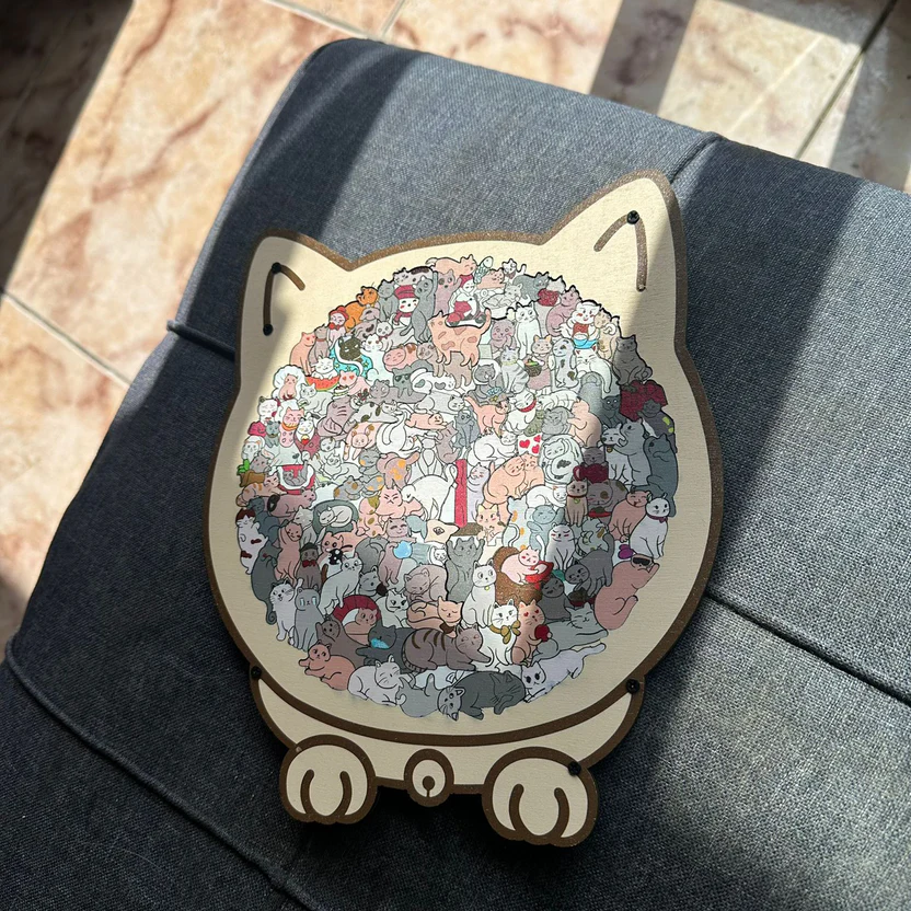 Wooden Pet Themed Jigsaw Puzzle