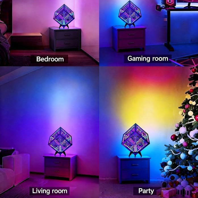 Infinity Mirror LED Table Lamp