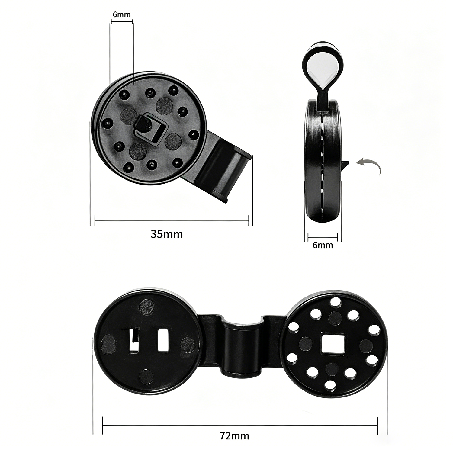 Heavy-duty garden tarpaulin clip set