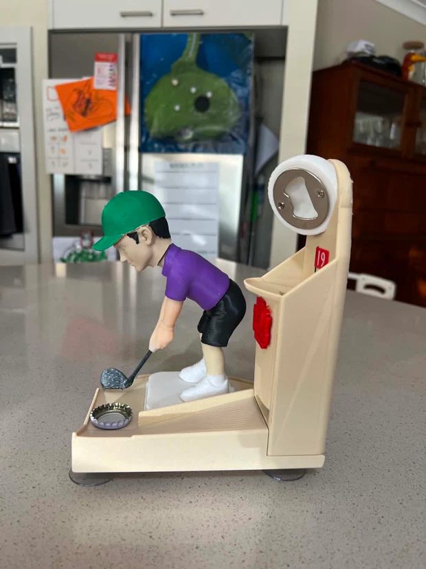 Custom Golfer Bottle Opener