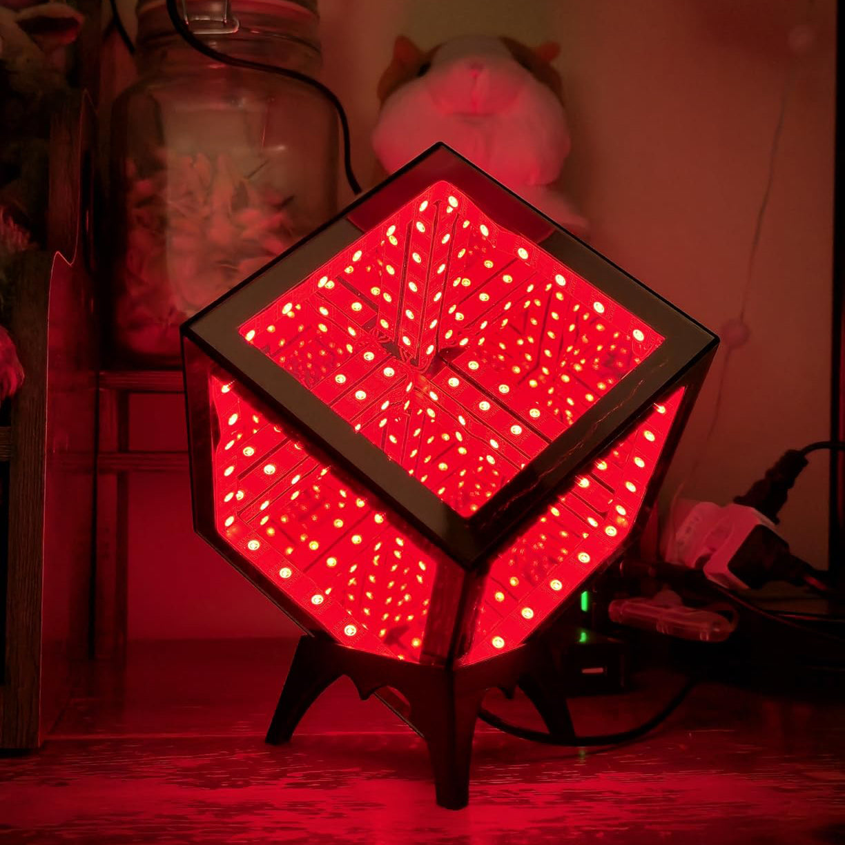 Infinity Mirror LED Table Lamp