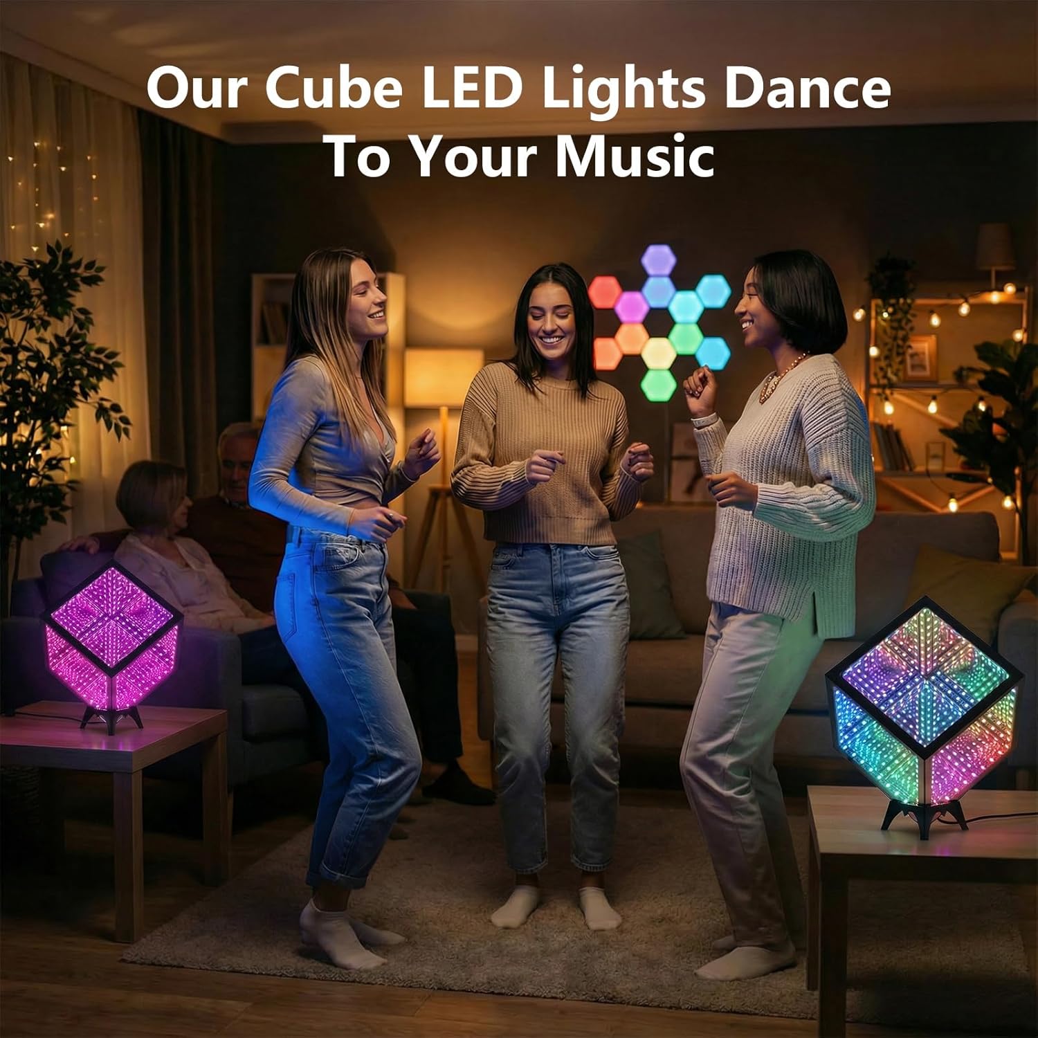 Infinity Mirror LED Table Lamp