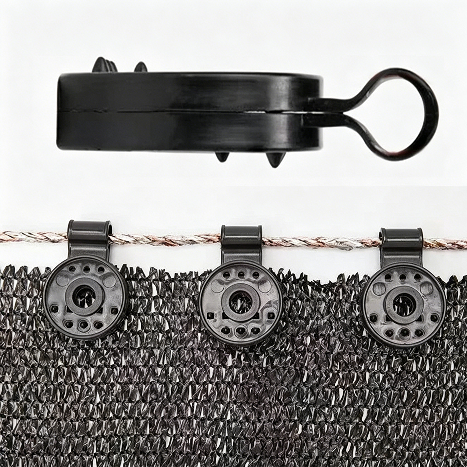 Heavy-duty garden tarpaulin clip set