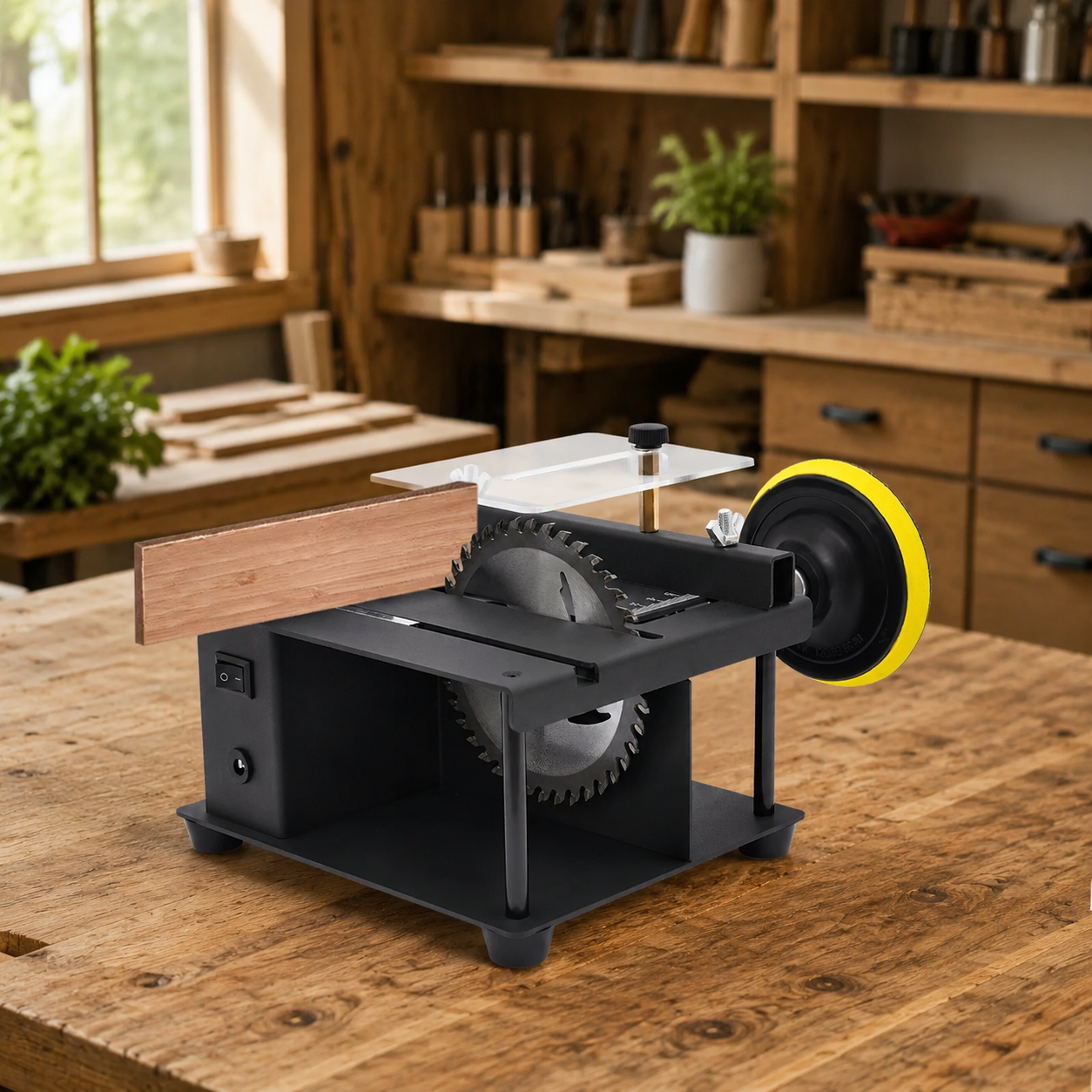 Desktop Precision Table Saw for DIY Makers and Woodworking Enthusiasts