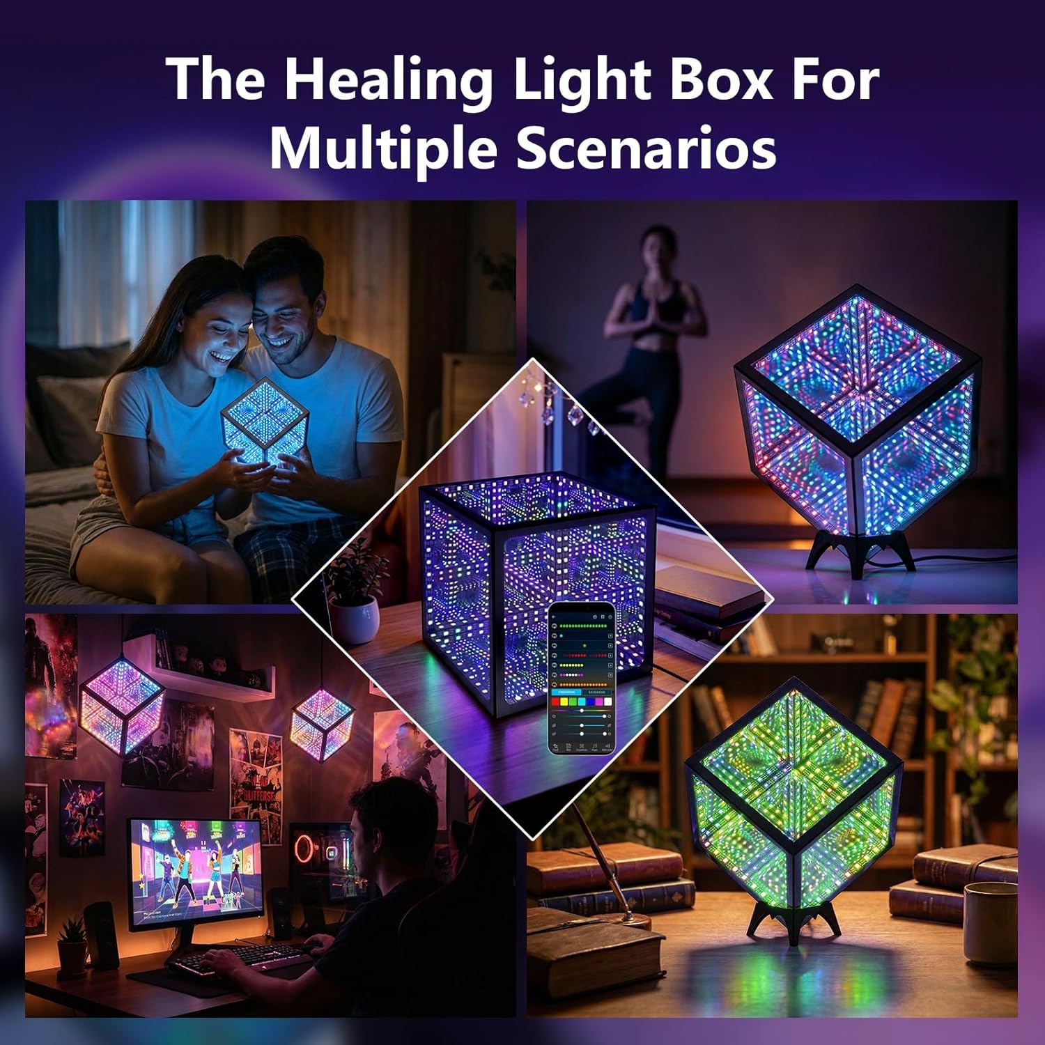 Infinity Mirror LED Table Lamp